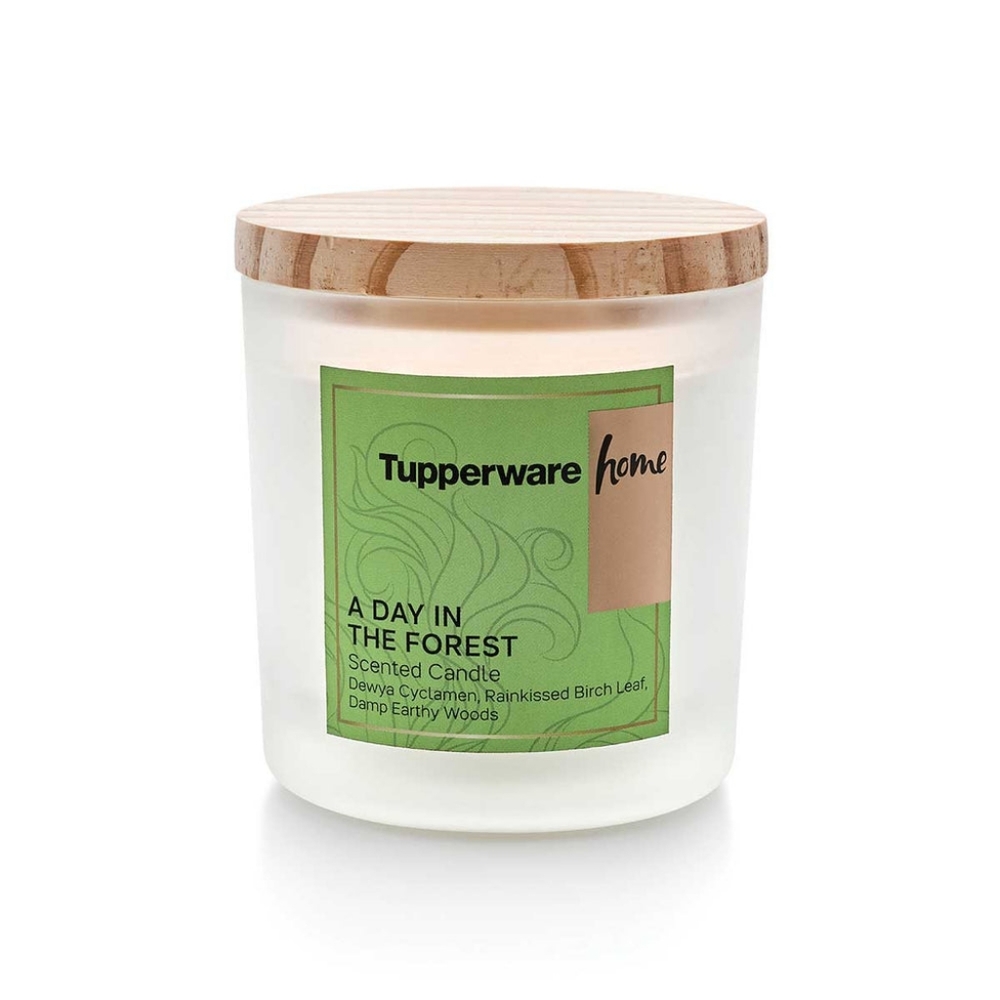 New Tupperware Day in the Forest Candles Set of 2